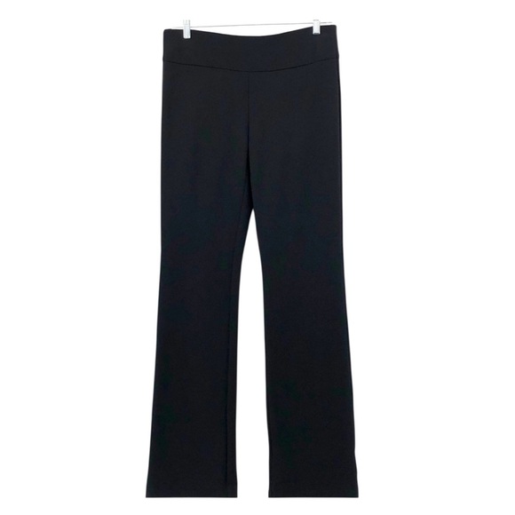 NEW ECRU May Boot Cut Pull On Stretch Pants in Black Ponte High Rise Size Large - Picture 2 of 9